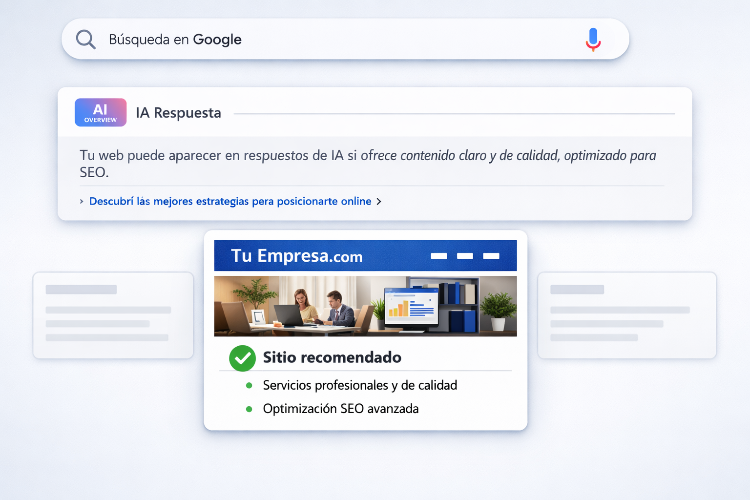 SEO en 2026: cómo hacer que tu web aparezca en respuestas de IA