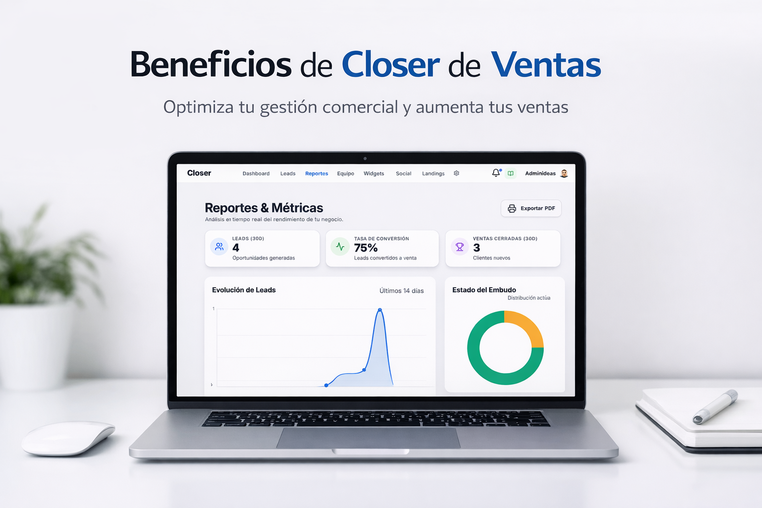 Beneficios de Closer de Ventas