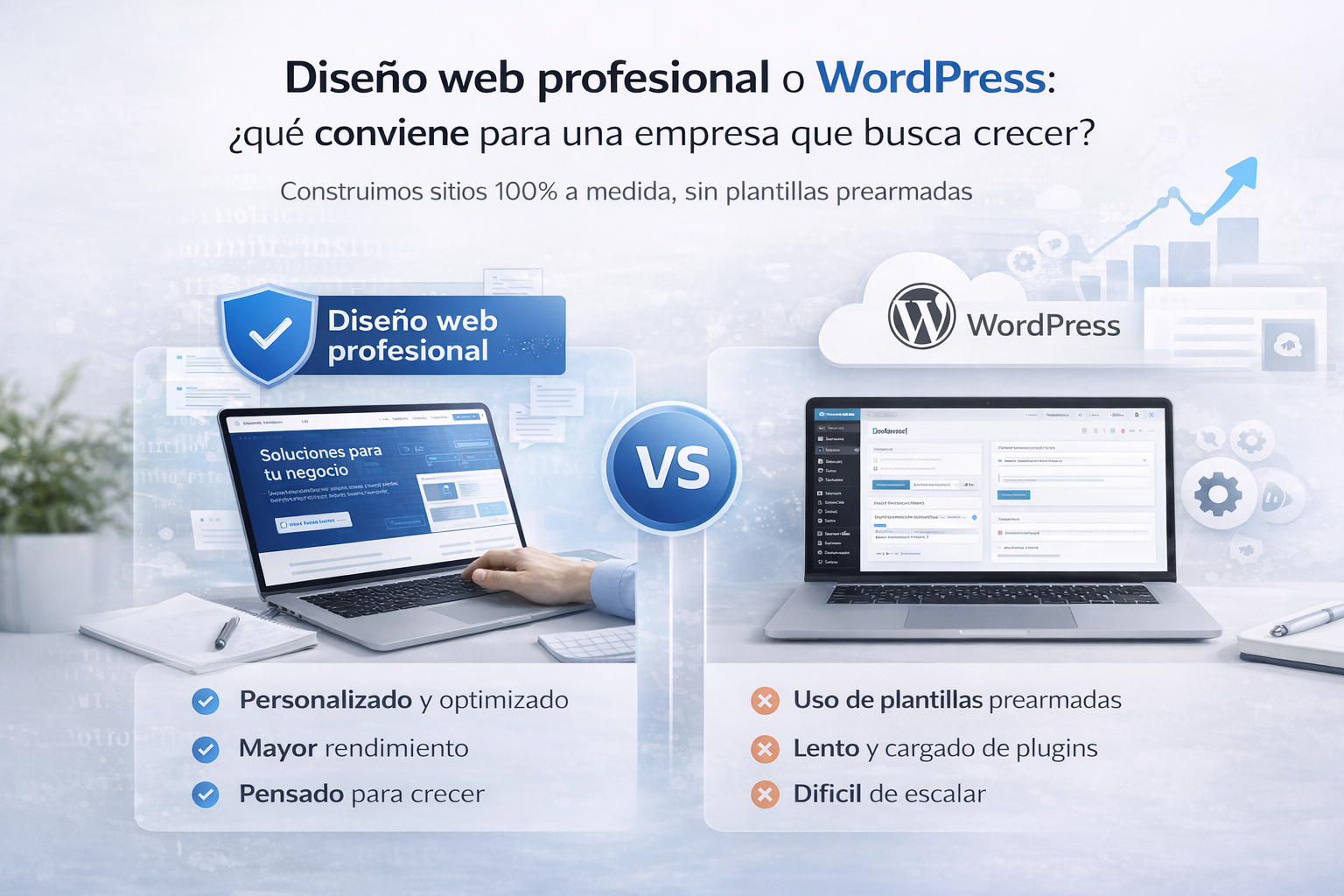 ¿Diseño web profesional o WordPress?