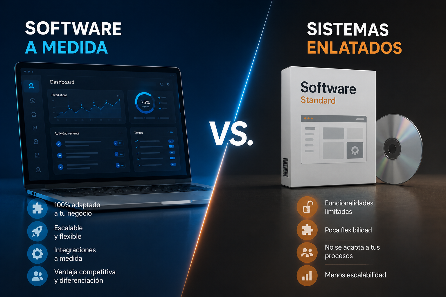Software a medida vs. Sistemas enlatados