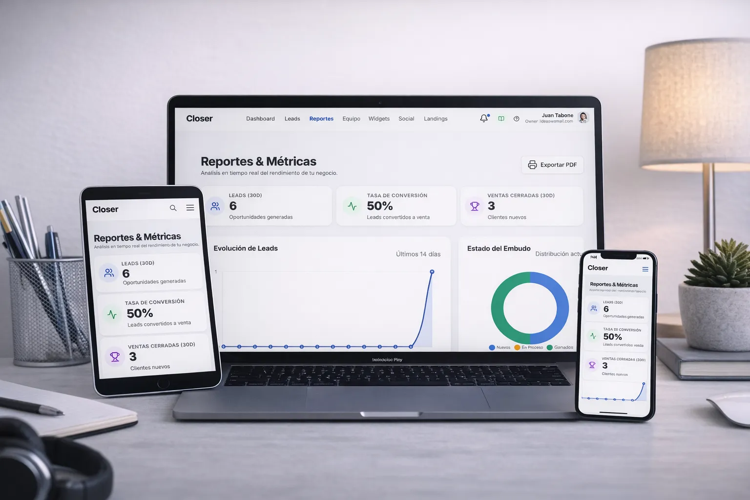 CRM con IA y Omnicanalidad para Cierre de Ventas